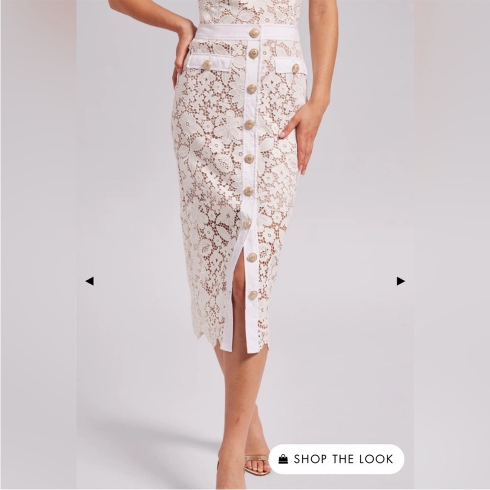 Generation Love Evetta Lace Skirt in Navy SZ 4 NWT - Picture 2 of 7